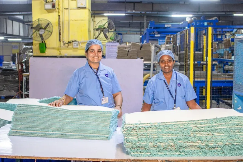 Students earning money while learning fashion design at NG Unique Designers production unit, Belagavi